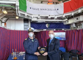 L’Ambasciatore Amati visita la Fregata Marcegaglia a Gdynia