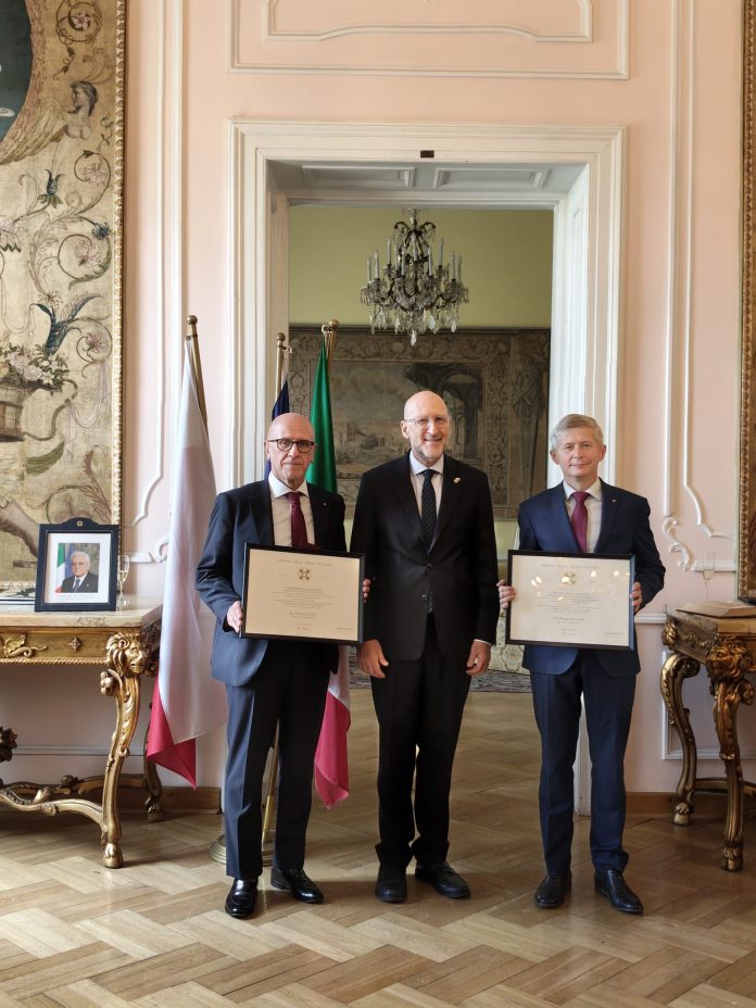 Conferimento Onorificenze Di Gilio e Prof Sosnowski