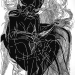 Szymborska 03_linoryt_100x70cm_Marta Bozyk_2014